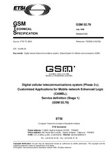 Die Norm ETSI GTS GSM 02.78-V5.0.0 31.7.1996 Ansicht