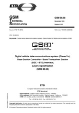 Die Norm ETSI GTS GSM 08.58-V5.0.0 15.2.1996 Ansicht