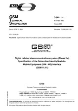 Die Norm ETSI GTS GSM 11.11-V5.0.0 15.2.1996 Ansicht