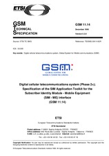 Die Norm ETSI GTS GSM 11.14-V5.2.0 15.12.1996 Ansicht