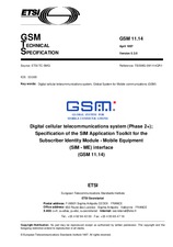 Die Norm ETSI GTS GSM 11.14-V5.3.0 30.4.1997 Ansicht