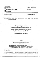 Die Norm ETSI I-ETS 300020-2-ed.1 31.5.1992 Ansicht