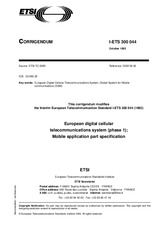 Die Norm ETSI I-ETS 300044-ed.1/Cor.1 15.10.1993 Ansicht