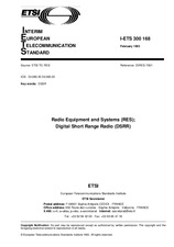 UNGÜLTIG ETSI I-ETS 300168-ed.1 1.2.1993 Ansicht