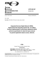 UNGÜLTIG ETSI I-ETS 300307-ed.1 15.12.1994 Ansicht