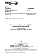 Die Norm ETSI I-ETS 300769-ed.1 31.7.1997 Ansicht