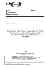 Die Norm ETSI NET 004-ed.1 20.6.1994 Ansicht