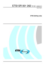 UNGÜLTIG ETSI SR 001262-V1.5.1 13.2.2002 Ansicht