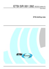 UNGÜLTIG ETSI SR 001262-V2.0.0 9.7.2004 Ansicht