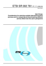 Die Norm ETSI SR 002761-V1.1.1 24.9.2008 Ansicht