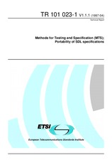 Die Norm ETSI TR 101023-1-V1.1.1 30.4.1997 Ansicht