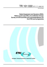 Die Norm ETSI TR 101030-V1.1.1 30.7.1997 Ansicht