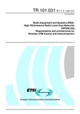 Die Norm ETSI TR 101031-V1.1.1 30.7.1997 Ansicht