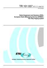 Die Norm ETSI TR 101037-V1.1.1 30.7.1997 Ansicht