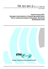 Die Norm ETSI TR 101041-2-V1.1.1 30.5.1997 Ansicht