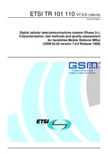 Die Norm ETSI TR 101110-V7.0.0 13.8.1999 Ansicht