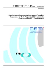 Die Norm ETSI TR 101115-V6.1.0 28.4.2000 Ansicht