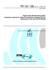 Die Norm ETSI TR 101196-V1.1.1 15.12.1997 Ansicht