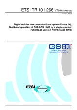 Die Norm ETSI TR 101266-V7.0.0 13.8.1999 Ansicht