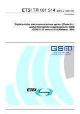 Die Norm ETSI TR 101514-V8.0.0 31.5.2001 Ansicht