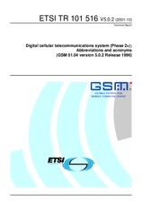 Die Norm ETSI TR 101516-V5.0.2 30.10.2001 Ansicht