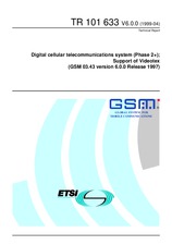 Die Norm ETSI TR 101633-V6.0.0 29.4.1999 Ansicht