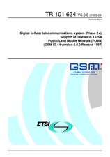 Die Norm ETSI TR 101634-V6.0.0 29.4.1999 Ansicht