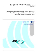 Die Norm ETSI TR 101639-V6.0.0 28.4.2000 Ansicht