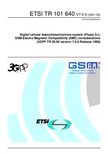 Die Norm ETSI TR 101640-V7.0.0 31.3.2001 Ansicht