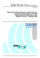 Die Norm ETSI TR 101714-V7.1.0 26.1.2000 Ansicht