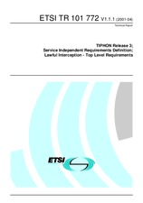 Die Norm ETSI TR 101772-V1.1.1 27.4.2001 Ansicht