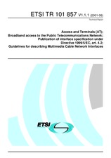 Die Norm ETSI TR 101857-V1.1.1 19.6.2001 Ansicht