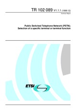 Die Norm ETSI TR 102089-V1.1.1 21.12.1998 Ansicht