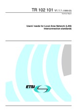 Die Norm ETSI TR 102101-V1.1.1 29.3.1999 Ansicht