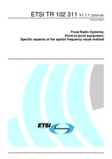 Die Norm ETSI TR 102311-V1.1.1 1.4.2004 Ansicht