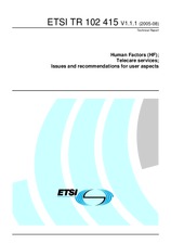 Die Norm ETSI TR 102415-V1.1.1 23.8.2005 Ansicht