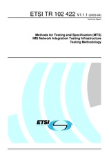 Die Norm ETSI TR 102422-V1.1.1 26.4.2005 Ansicht