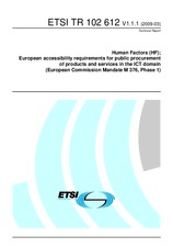 Die Norm ETSI TR 102612-V1.1.1 26.3.2009 Ansicht