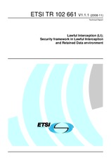 Die Norm ETSI TR 102661-V1.1.1 25.11.2008 Ansicht