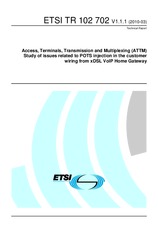 Die Norm ETSI TR 102702-V1.1.1 11.3.2010 Ansicht