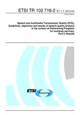 Die Norm ETSI TR 102716-2-V1.1.1 16.3.2010 Ansicht