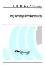 Die Norm ETSI TR 102717-V1.1.1 29.10.2009 Ansicht