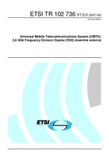Die Norm ETSI TR 102736-V7.0.0 6.9.2007 Ansicht