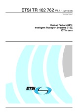 Die Norm ETSI TR 102762-V1.1.1 13.4.2010 Ansicht