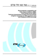 Die Norm ETSI TR 102763-V1.1.1 9.6.2009 Ansicht