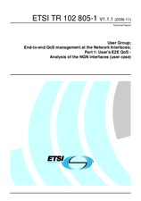 Die Norm ETSI TR 102805-1-V1.1.1 20.11.2009 Ansicht