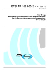 Die Norm ETSI TR 102805-2-V1.1.1 20.11.2009 Ansicht
