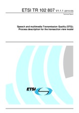 Die Norm ETSI TR 102807-V1.1.1 18.3.2010 Ansicht