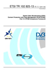Die Norm ETSI TR 102825-13-V1.1.1 21.2.2011 Ansicht