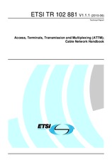 Die Norm ETSI TR 102881-V1.1.1 30.6.2010 Ansicht